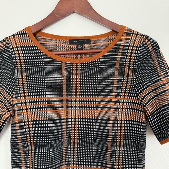 Ann Taylor Brown Wool Blend Tee - Picture 3 of 6